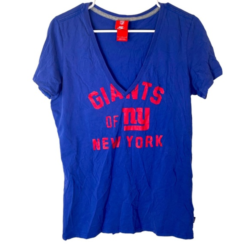 Nike NFL Giants of New York V-Neck T-Shirt‎